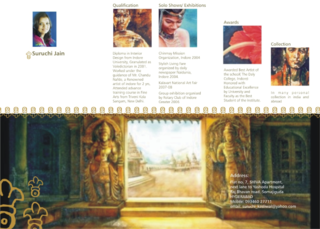 Profile Brochure For A painter named Suruchi Jain, Indore