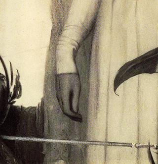 Detail from “Arum Lily” by Fernand Khnopff