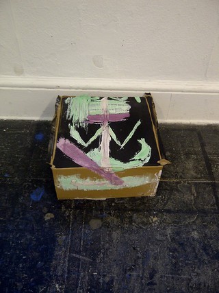 paint on cardboard.
