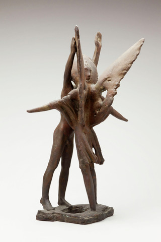 Begegnung mit Engel, 1956/57, Bronze, 62cm