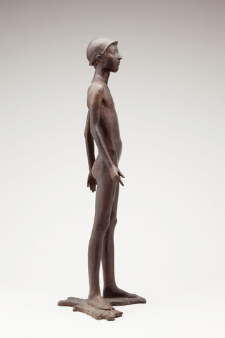 Stehender Knabe «Grashalm», 1969, Bronze, 60cm