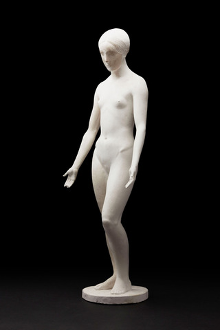 Weiblicher Akt, stehend, 1981, Gips, 60cm