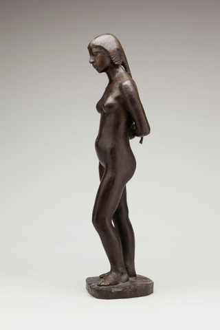 Stehendes Mädchen «Pipa», 1949, Bronze, 57 cm