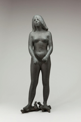 Weinende, stehend auf Dornengestrüpp, 1961/62, Bronze, 86cm
