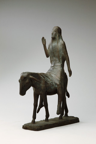 Christus auf Maultier reitend (2.Version), 1960, Bronze, 44cm