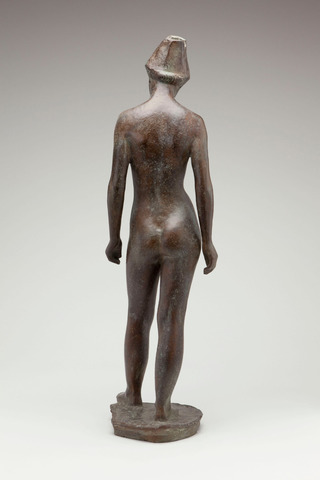Stehendes Mädchen mit Hut, 1958, Bronze, 80cm