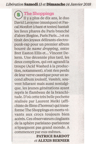 The Shoppings / Libération / 13 janvier 2018