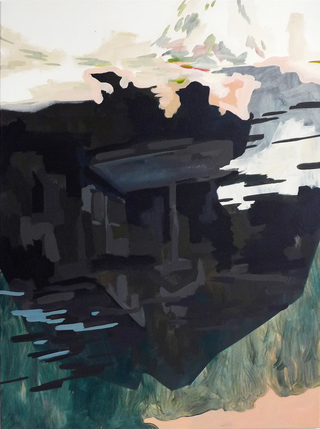 b.ü.t, Acryl und Öl auf Leinwand, 160x120 cm, 2017
