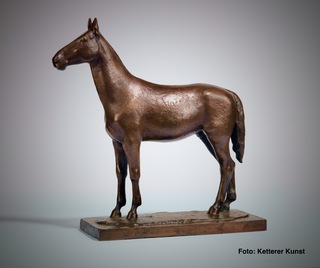 Stehendes Pferd, Bronze, ca. 35cm, 1947 