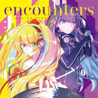 2018 CD 『encounters』 ジャケットデザイン(photoshop)　※りん茶(イラスト)