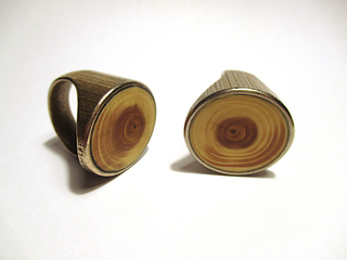 Stahl Bronze mit Ast Taxus
