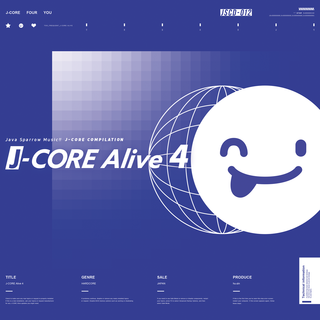 2023 CD 『J-CORE Alive 4』 ジャケットデザイン、クロスフェードPV(photoshop、aviutl)