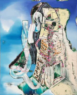 Falle, 2025 / Öl auf Leinwand / 160x130 cm
