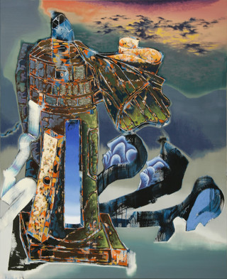 Mühle, 2025 / Öl auf Leinwand / 160x130 cm
