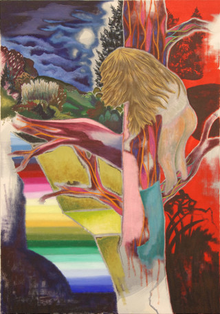 Loge, 2016 / Öl auf Leinwand / 100x70 cm