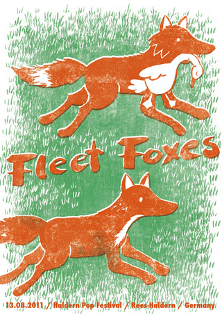 Gig Poster for the band Fleet Foxes.
Just for fun.