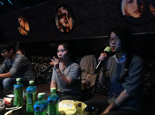 KTV with Wang NiNi, Fang Lu and Control C