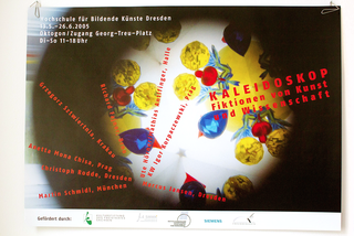 Plakat, Corporate Design Ausstellung "Kaleidoskop", HfBK, in Zusammenarbeit mit unverblümt