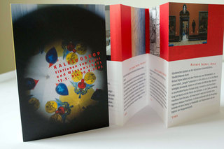 Flyer, Corporate Design Ausstellung "Kaleidoskop", HfBK, in Zusammenarbeit mit unverblümt