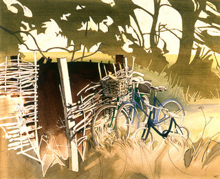 Church Bicycles  Watercolour