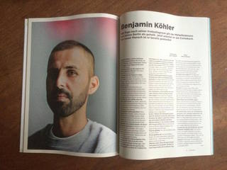 11FREUNDE magazine #167 10/2015

Portrait of Benjamin Köhler