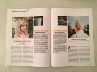 Philosophie Magazin #1/2015 
Dossier Krise 

Portrait of Elke Schenk and anonymous