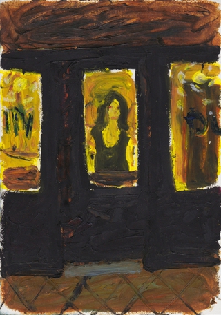 untitled, 2013, oil on paper, 29,7x21cm