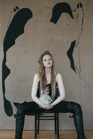 painter anouk lamm anouk, h&m by patricia lehner, styling by ira
