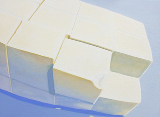 豆腐　acrylic on canvas panel 242×333(mm)　2011