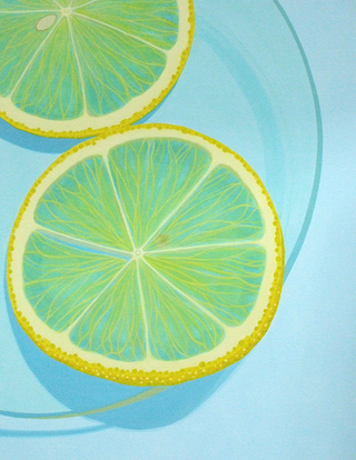 レモン　acrylic on canvas panel 410×318(mm)　2010