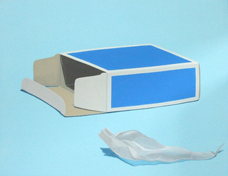 青箱　acrylic on canvas panel 318×410(mm)　2010