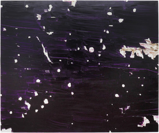 星、または飛蚊症（これから吹雪くかも）,  oil on  canvas, 162 x 194cm, 2020年.