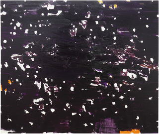 星、または飛蚊症,  oil on  canvas, 162 x 194cm, 2019年.