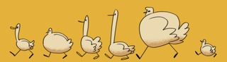 This is a design for masking tape.
I drew this when I was thinking about various bird designs.
The theme was, "It's okay to have a variety, from big to long, small to medium-sized!"