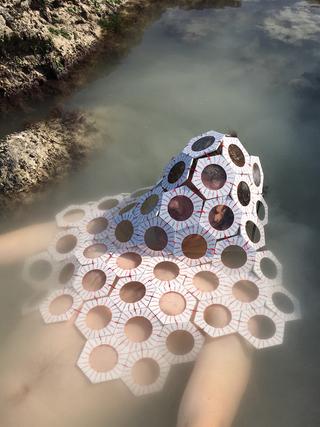 Ollie Collins

'Coccolithophoria' (2020)
Birling Gap, Eastbourne

---

I arrived for low tide at 6:30am then placed myself in a rockpool just outside the shadow of the chalk cliffs.  
I floated in the pool until I felt the land around me submerging. 
At this point, I scrambled back to shore to avoid becoming stranded. 
I left the beach around midday. 
 
---

www.instagram.com/olllecolllns 