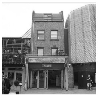 There is another black and white picture taken of the Young Vic, from across the road outside the Spanish restaurant on the corner.