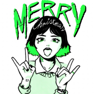 Neon Green Holiday Night.

How was your holiday？