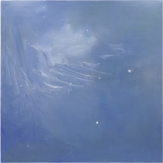 夜への妄想(夏前)/Tonight's delusion(daydream), 162×162cm, oil on canvas, 2022.