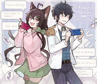 ■キャスリン様 　スケブ用のイラストを描かせて頂きました。