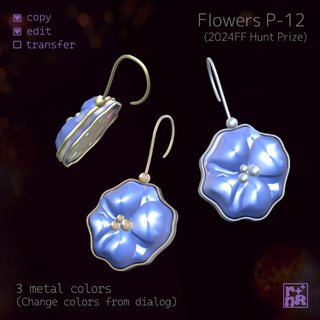 [rnR] Flowers P-12_Cut Glass Earrings_Quest Prize