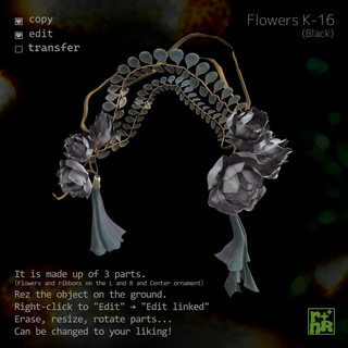 [rnR] Flowers K-16(5_Black)