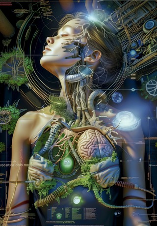 Anatomical diagram of artificial life forms by the Space Alliance #2