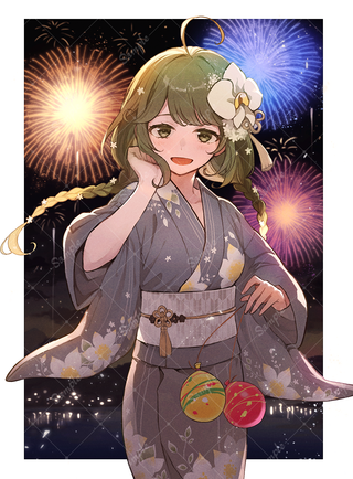 ■Li:start所属　雅蘭々花様 　夏の一枚イラストを描かせて頂きました。