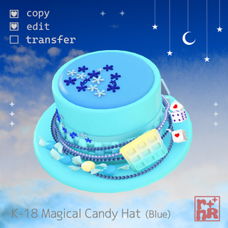 [rnR] K-18 Magical Candy Hat_02 (Blue)