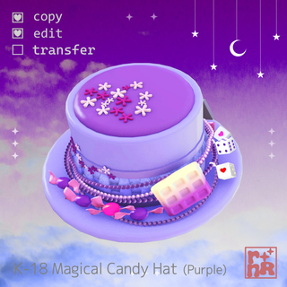 [rnR] K-18 Magical Candy Hat_04 (Purple)