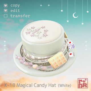 [rnR] K-18 Magical Candy Hat_07 (White)