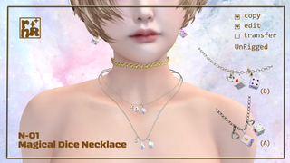 [rnR] N-01 Magical Dice Necklace