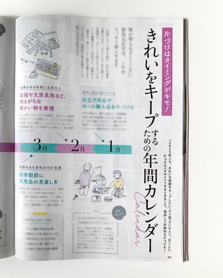 雑誌『サンキュ！』（2025年2月号）挿絵