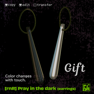 [rnR] Pray in the dark (earrings) P-16