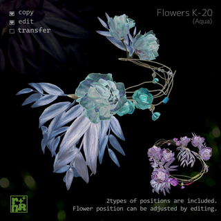 [rnR] Flowers K-20(5_Aqua)